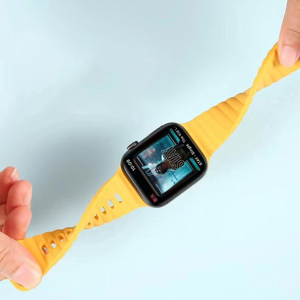 Super Sweet Apple Smartwatch Silicone Universel Strap - Yellow#serie_1