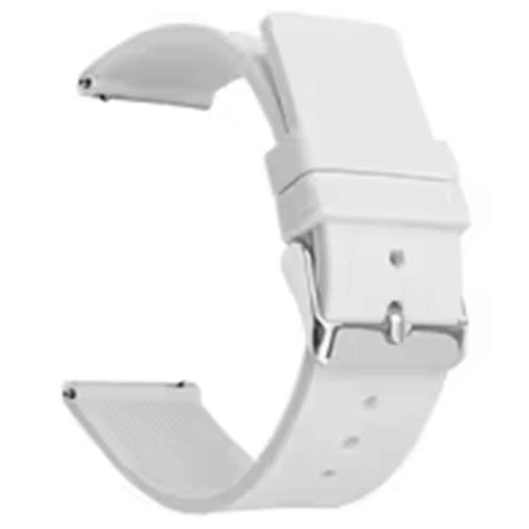 Very Fashionable 18mm Silicone Strap - White#serie_9