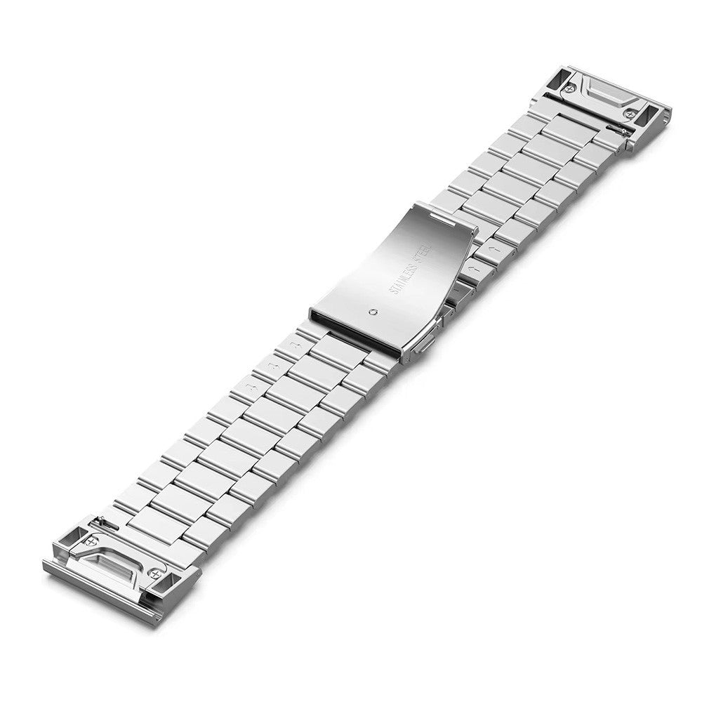 Garmin Fenix 7S / 7S Pro / 6S / 6S Pro Watch Band 20mm Stainless Steel 3-Bead Wrist Strap - Silver#serie_3