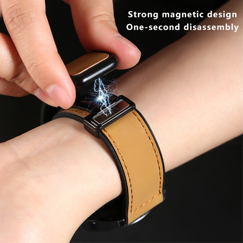 Mega Pleasant Smartwatch Pu Leather Universel Strap - Silver#serie_4