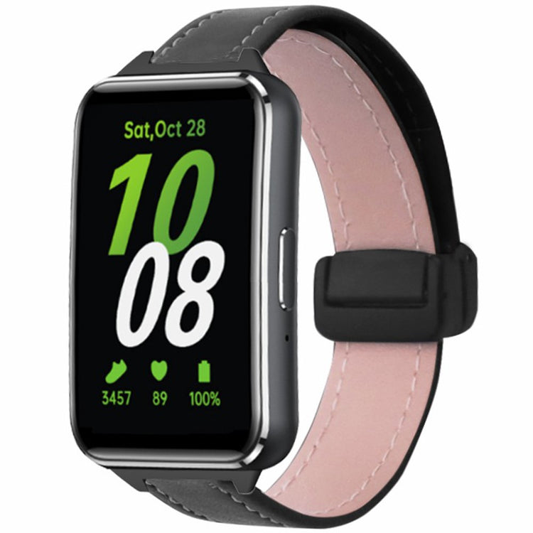 Timeless Samsung Galaxy Fit 3 Genuine Leather Strap - Black#serie_1