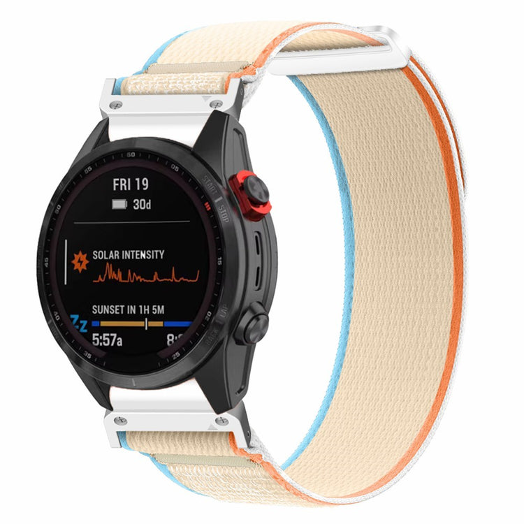 Super Stylish Smartwatch Nylon Universel Strap - White#serie_7