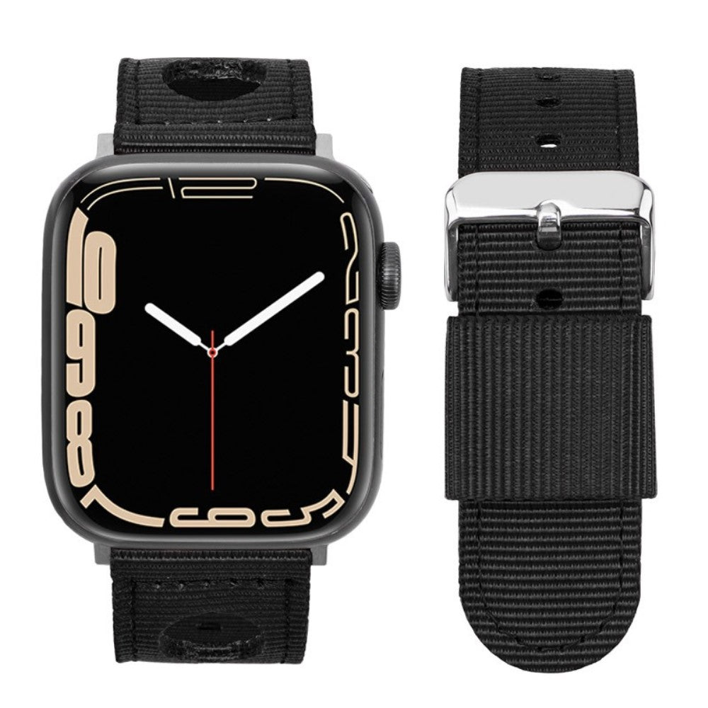 Super Cool Apple Smartwatch Nylon Universel Strap - Black#serie_1