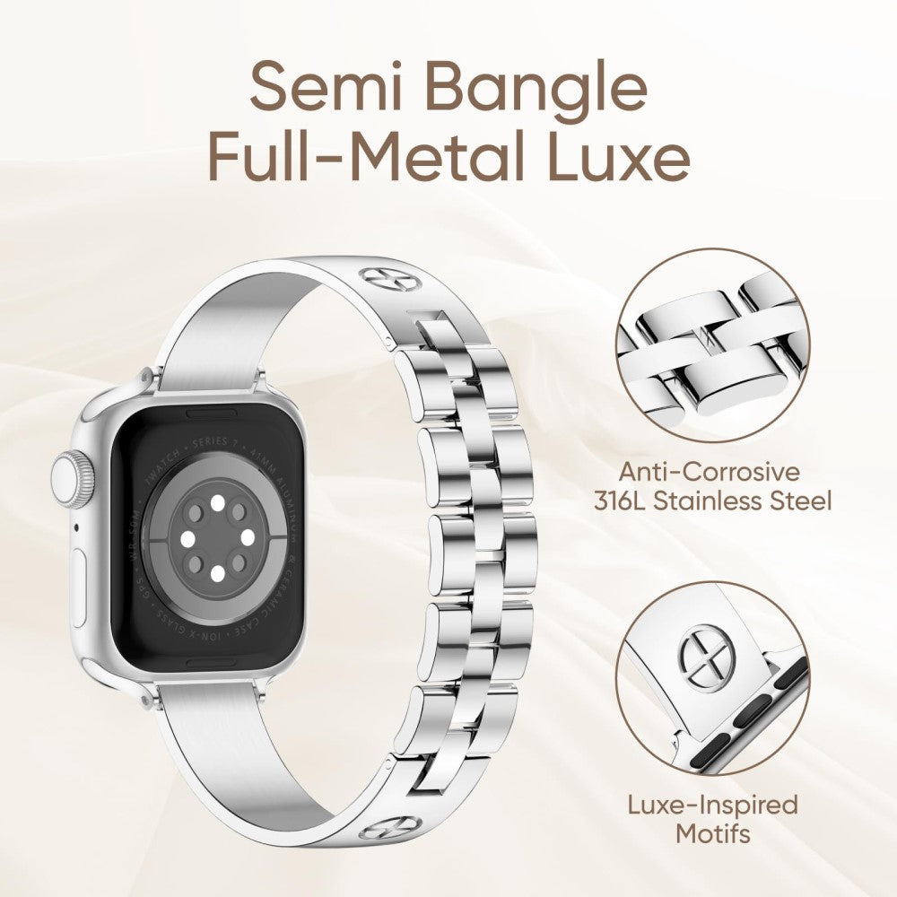 Mega Fantastic Apple Smartwatch Metal Universel Strap - Gold#serie_1