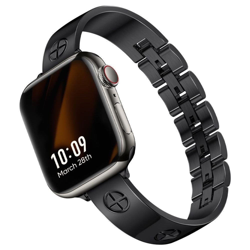 Super Stylish Apple Smartwatch Metal Universel Strap - Black#serie_2