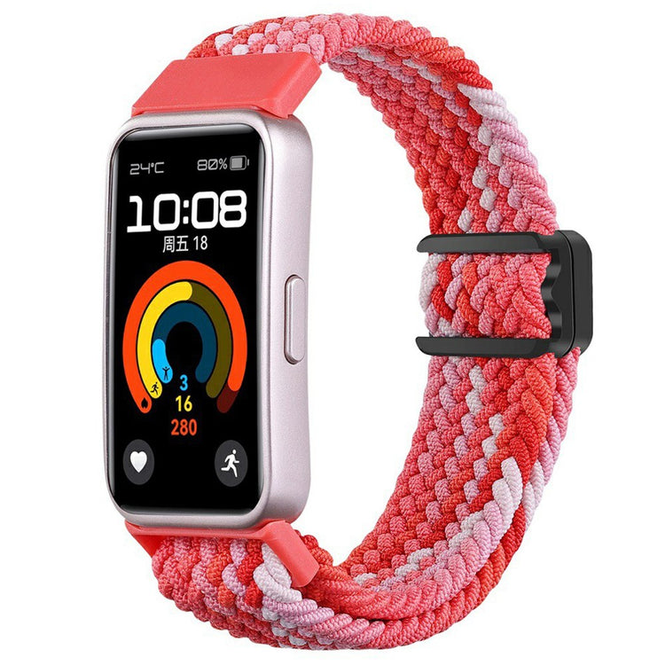 Mega Stylish Huawei Band 8 Nylon Strap - Red#serie_4