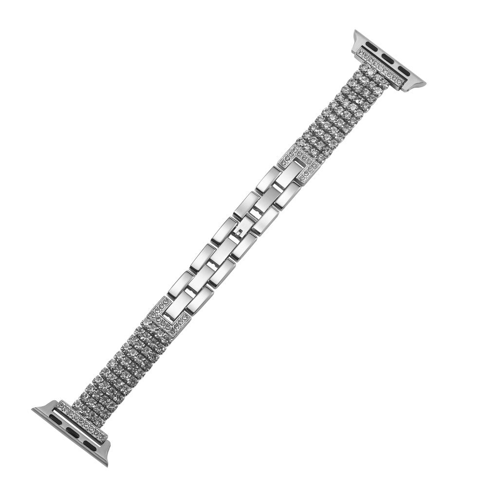 Super Agreeable Apple Smartwatch Rhinestone Universel Strap - Silver#serie_3