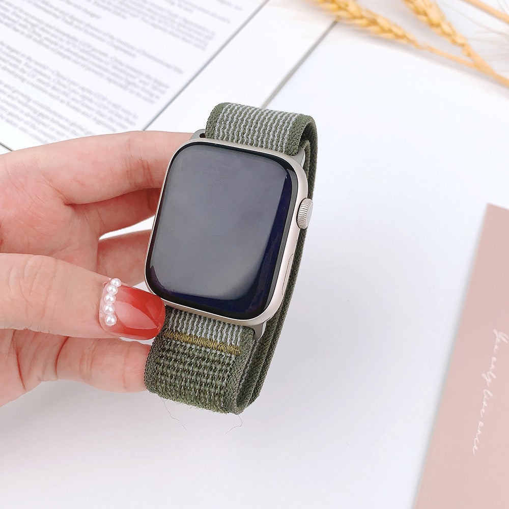 Super Stylish Apple Smartwatch Nylon Universel Strap - Green#serie_8