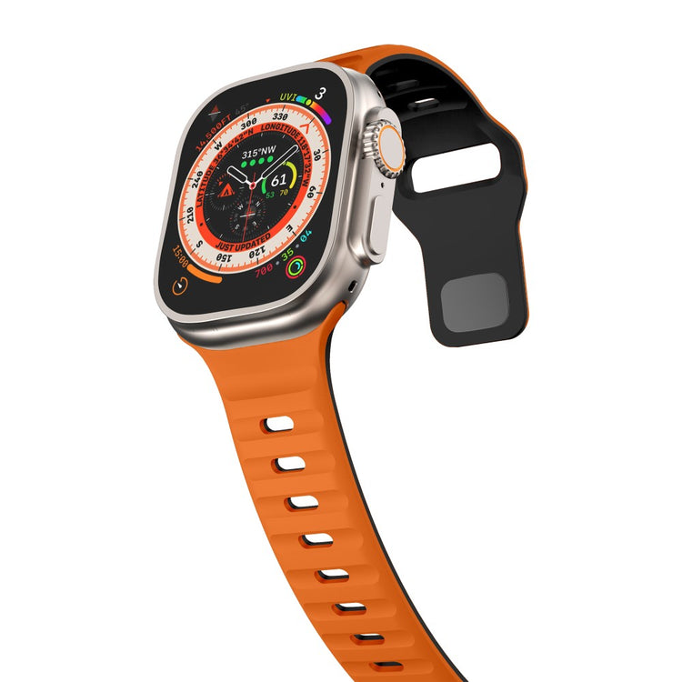 Tough Apple Smartwatch Silicone Universel Strap - Orange#serie_1