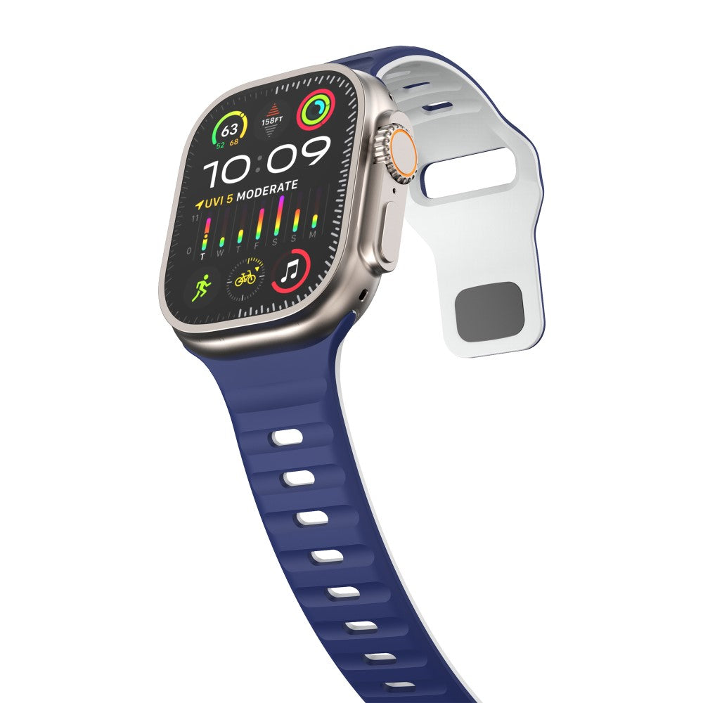 Remarkably Neat Apple Smartwatch Silicone Universel Strap - Blue#serie_8