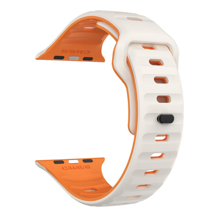 Remarkably Neat Apple Smartwatch Silicone Universel Strap - Orange#serie_9