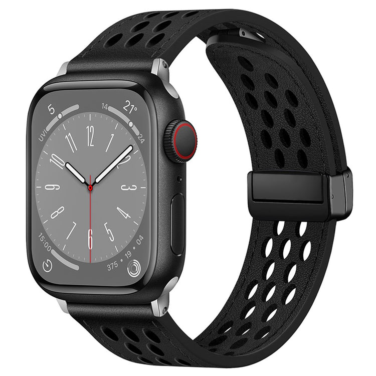 Tough Apple Smartwatch Pu Leather Universel Strap - Black#serie_1