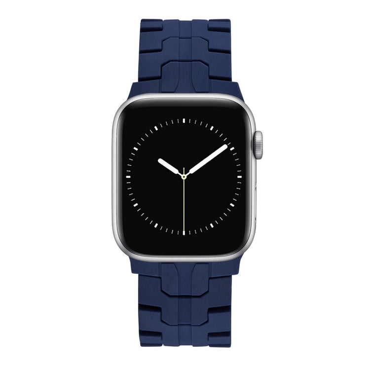 Super Agreeable Apple Smartwatch Silicone Universel Strap - Blue#serie_9