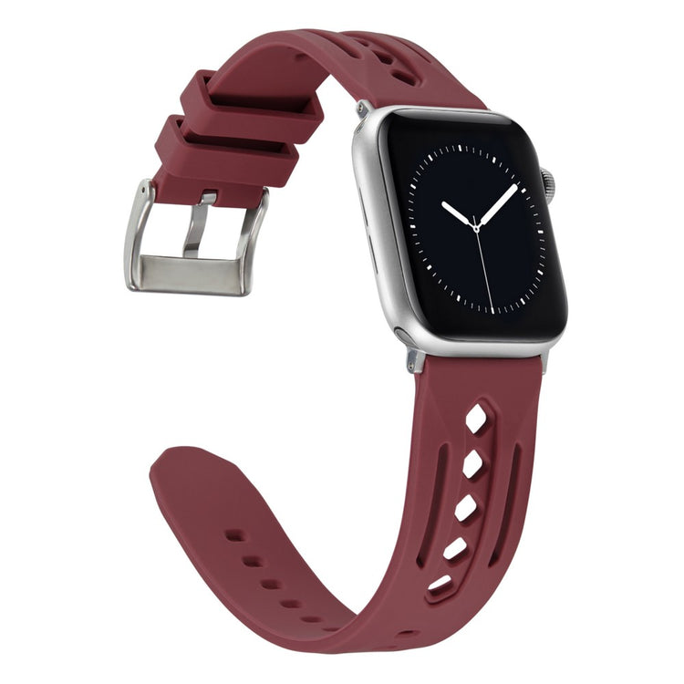 Mega Pleasant Apple Smartwatch Silicone Universel Strap - Red#serie_1