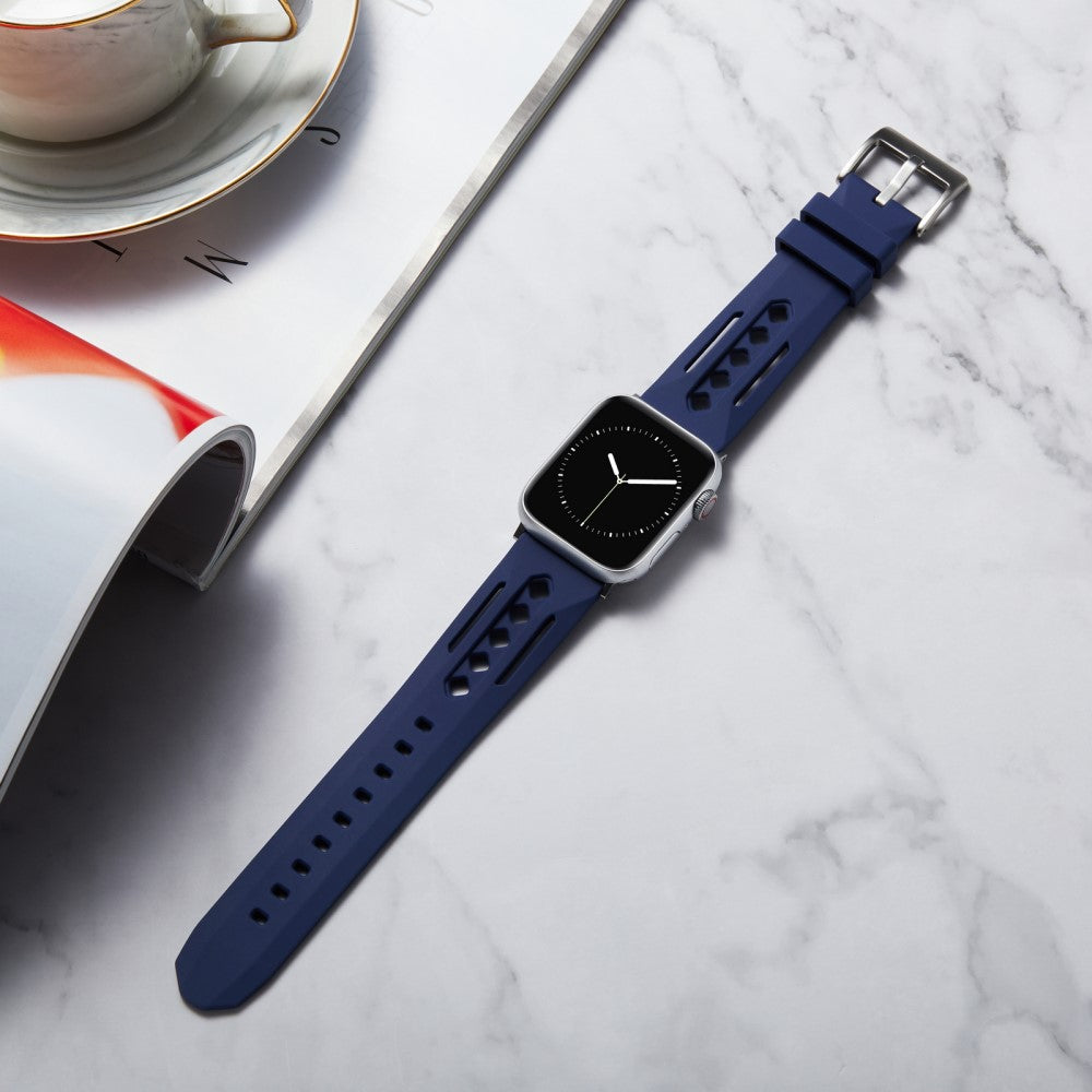 Mega Pleasant Apple Smartwatch Silicone Universel Strap - Blue#serie_3