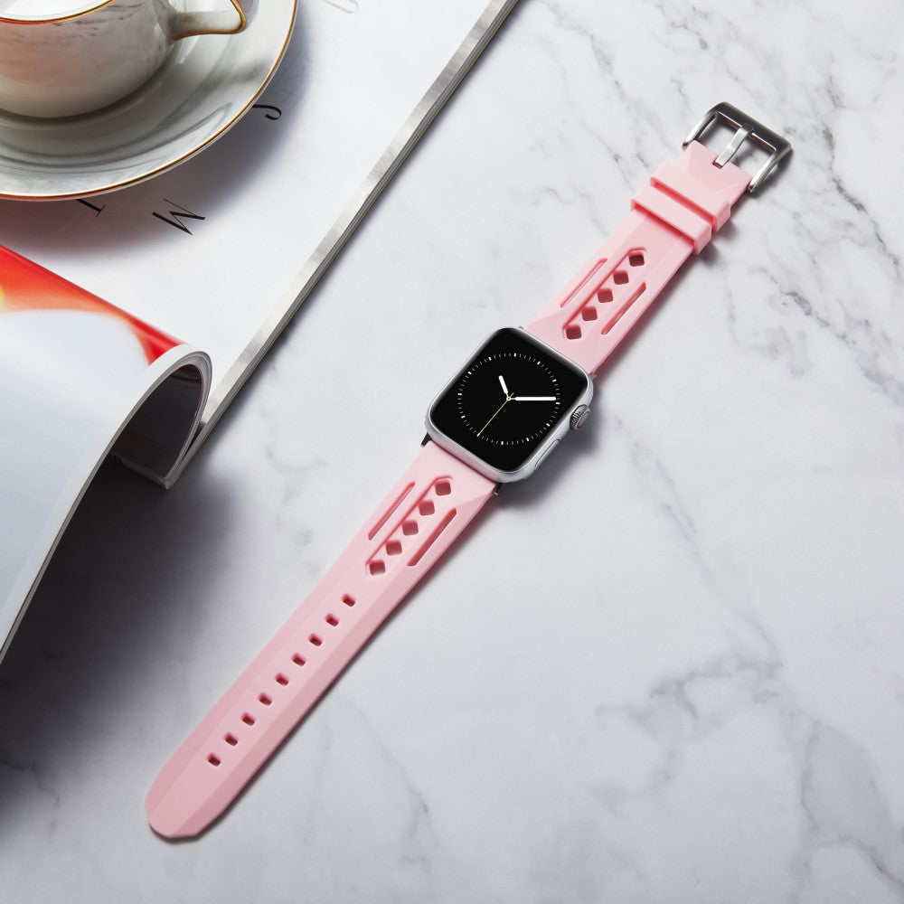 Durable Apple Smartwatch Silicone Universel Strap - Pink#serie_9