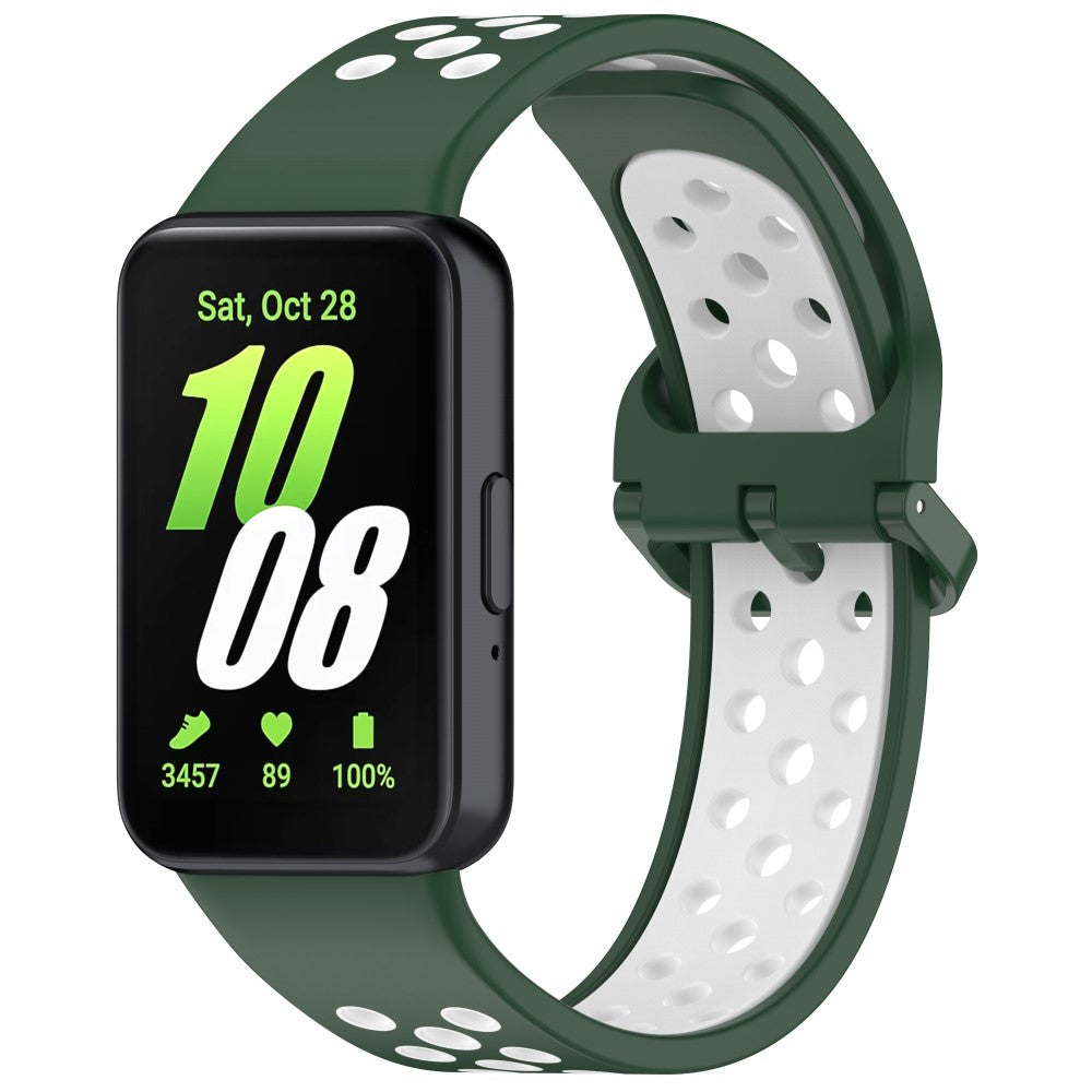 Super Stylish Samsung Galaxy Fit 3 Silicone Strap - Green#serie_2