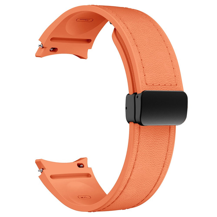 Very Durable Samsung Smartwatch Pu Leather Universel Strap - Orange#serie_1