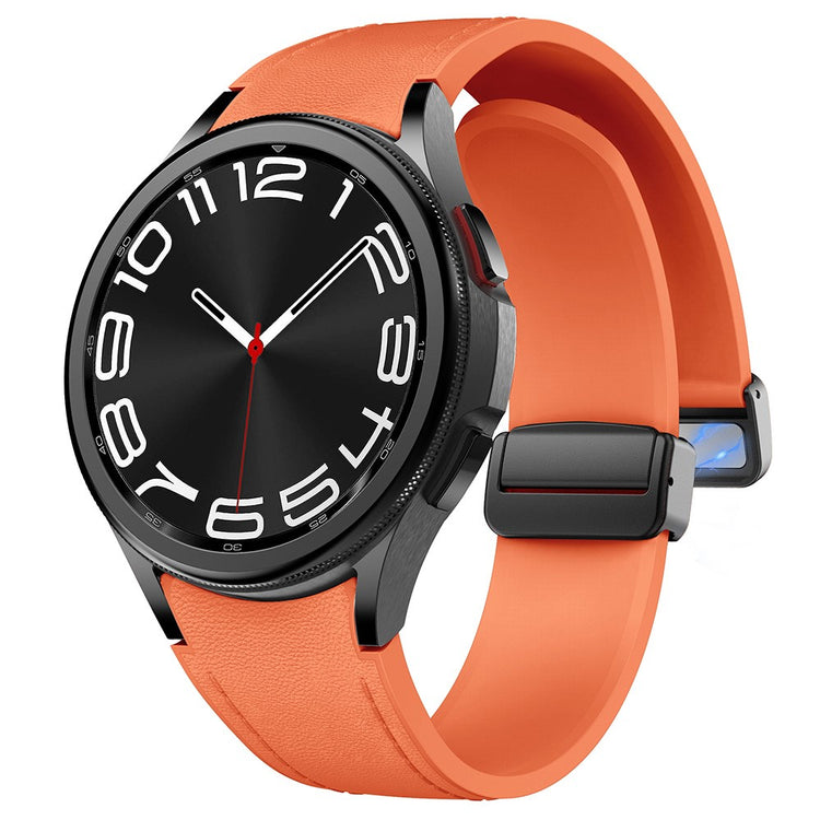 Very Durable Samsung Smartwatch Pu Leather Universel Strap - Orange#serie_1