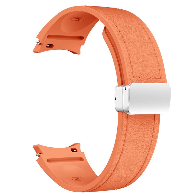 Very Durable Samsung Smartwatch Pu Leather Universel Strap - Orange#serie_11