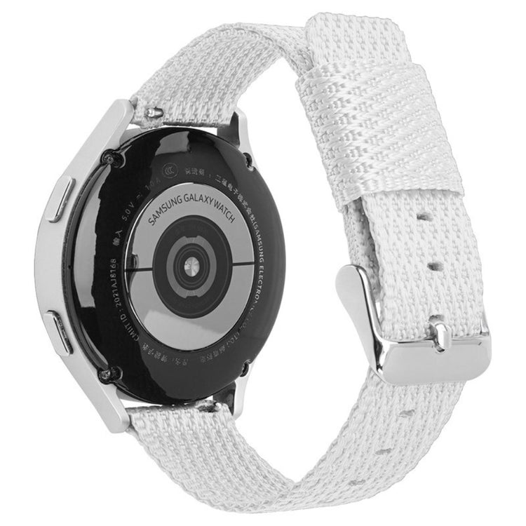 Huawei Watch GT 3 42mm / Watch GT 3 Pro 43mm Wrist Strap 20mm Texture Nylon Watch Strap - White / Grid#serie_11