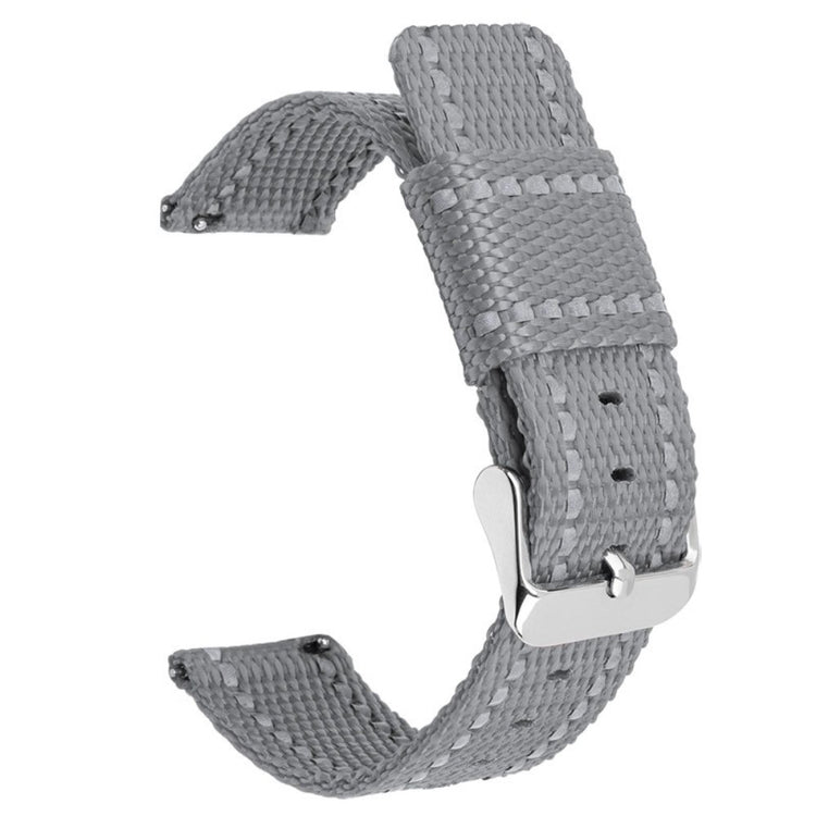 Huawei Watch GT 3 42mm / Watch GT 3 Pro 43mm Wrist Strap 20mm Texture Nylon Watch Strap - Grey / Reflective Strip#serie_16