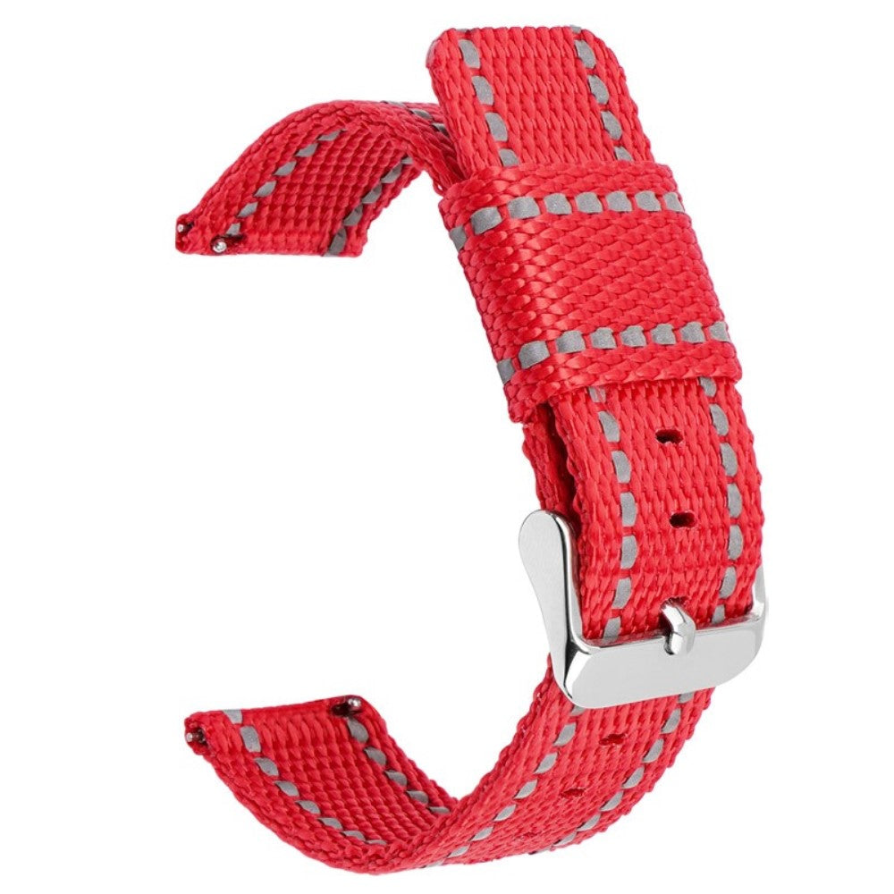 Huawei Watch GT 3 42mm / Watch GT 3 Pro 43mm Wrist Strap 20mm Texture Nylon Watch Strap - Red / Reflective Strip#serie_20