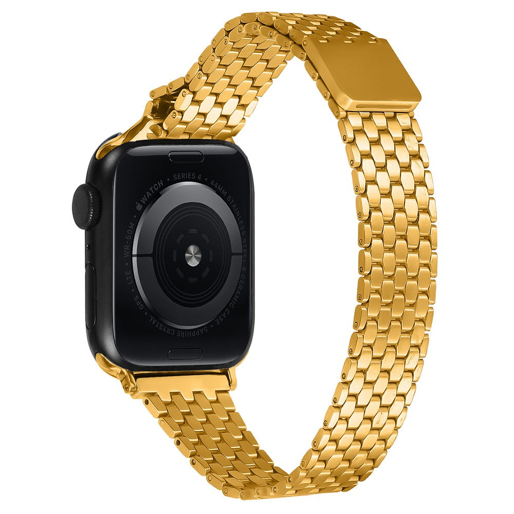 Apple Watch Series 9 8 7 41mm / 6 5 4 SE (2022) SE (2023) SE 40mm / 3 2 1 38mm Stainless Steel Honeycomb Magnetic Buckle Strap - Gold#serie_1