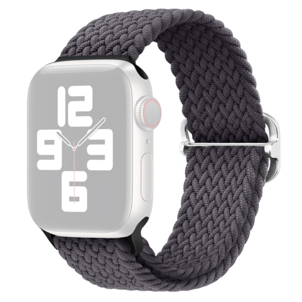 Apple Watch Ultra 2 Ultra 49mm / 9 8 7 45mm / 6 5 4 SE (2023) SE (2022) SE 44mm / 3 2 1 42mm Strap Nylon Braided Watch band  - Space Grey#serie_20