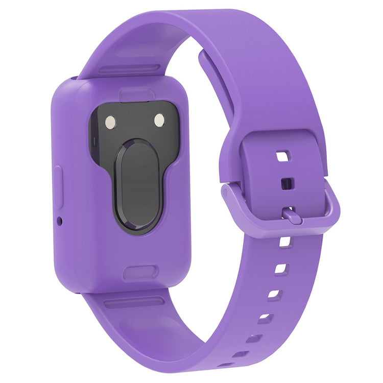 Samsung Galaxy Fit3 Silicone Strap Replacement Wrist band with Watch Case - Purple#serie_7