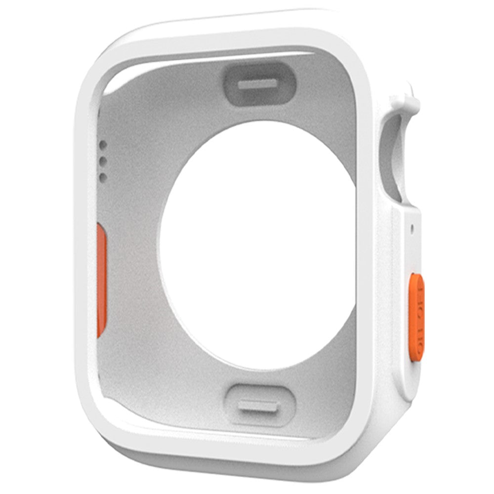 Apple Watch Series 4 / 5 / 6 / SE / SE (2022) 44mm / 7 / 8 / 9 45mm Drop Protection Flexible Watch Frame Case - White#serie_1