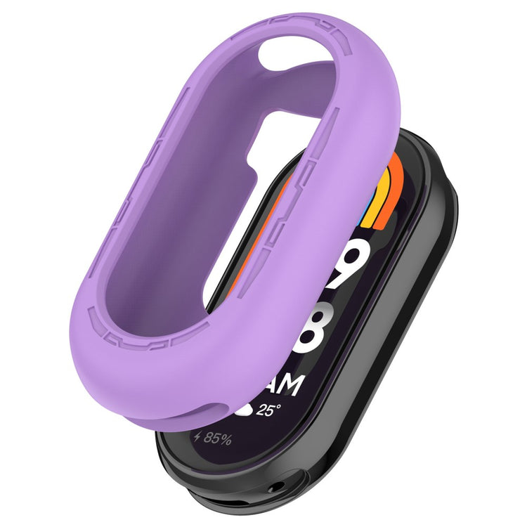 Xiaomi Mi Band 9 / 9 NFC Silicone Cover Watch Frame Case Cover Edge Protector - Purple#serie_12