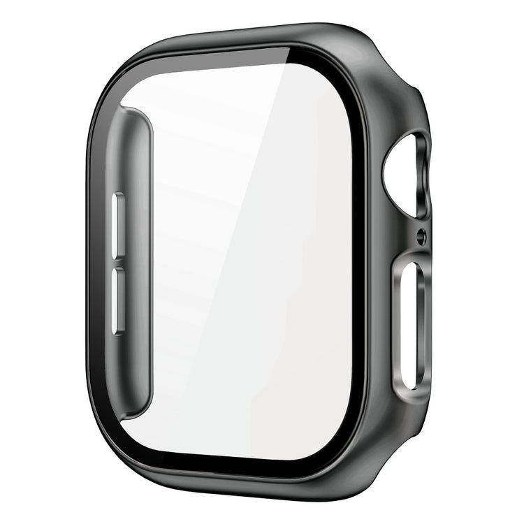 Apple Watch Series 10 46mm Protective Case All-Around Hard Bump Resistant Watch Cover with Tempered Glass Film - Original Black#serie_25