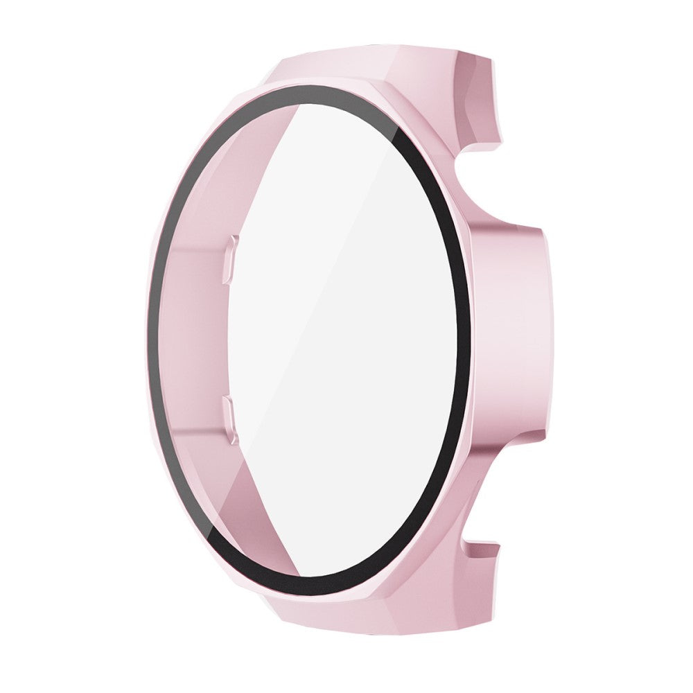 Huawei Watch GT 5 Pro 46mm ENKAY Hat-Prince 2-in-1 Rubberized Hard PC Frame with 9H Tempered Glass Screen Protector - Pink#serie_2