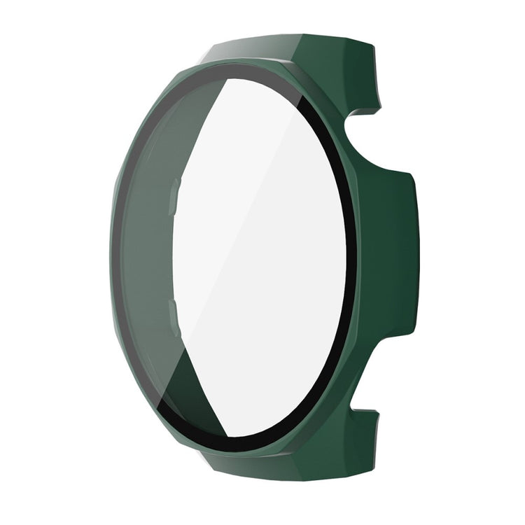 Huawei Watch GT 5 Pro 46mm ENKAY Hat-Prince 2-in-1 Rubberized Hard PC Frame with 9H Tempered Glass Screen Protector - Dark Green#serie_5
