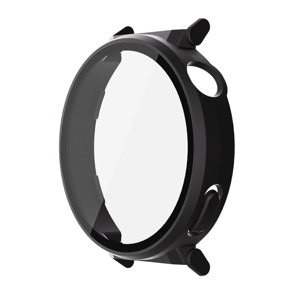 Huawei Watch GT 5 Pro 42mm ENKAY Hat-Prince 2-in-1 Rubberized Hard PC Frame with 9H Tempered Glass Screen Protector - Black#serie_2