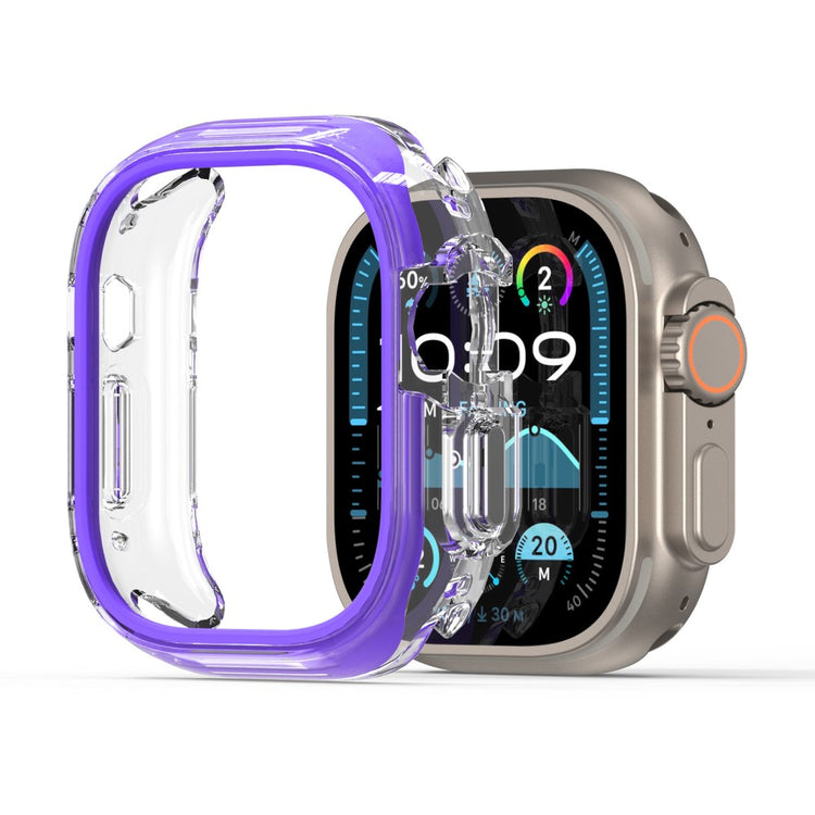 Apple Watch Ultra 2 49mm / Apple Watch Ultra 49mm DUX DUCIS Camo Series Watch Case PC+TPU Watch Cover Protector - Purple#serie_5