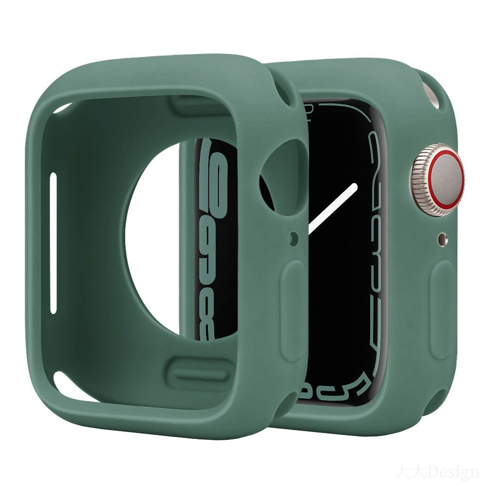 Apple Watch Series 10 42mm Silicone Protective Case Candy Color Shockproof Watch Cover - Pine Needle Green#serie_1