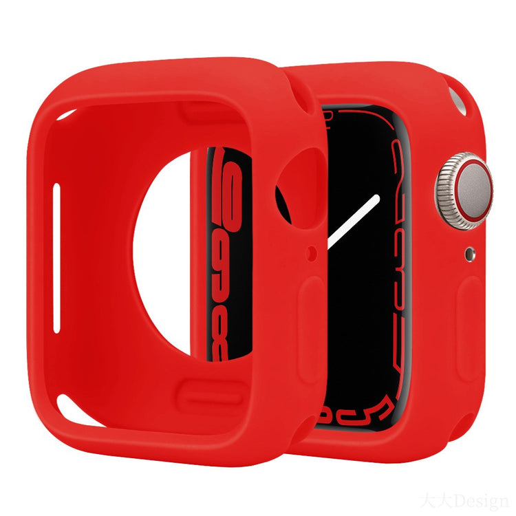 Apple Watch Series 10 42mm Silicone Protective Case Candy Color Shockproof Watch Cover - Red#serie_4