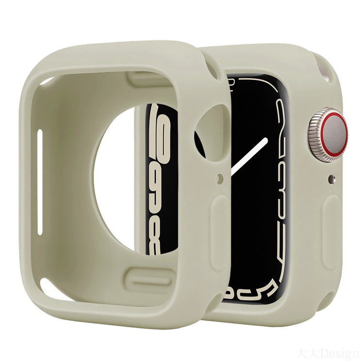 Apple Watch Series 10 42mm Silicone Protective Case Candy Color Shockproof Watch Cover - Antique White#serie_5