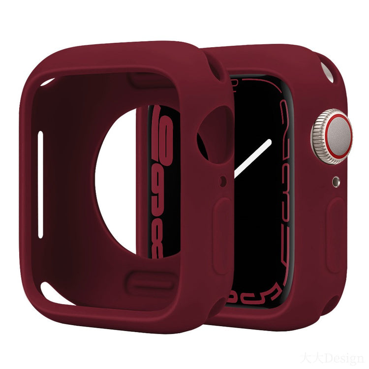 Apple Watch Series 10 42mm Silicone Protective Case Candy Color Shockproof Watch Cover - Wine Red#serie_13