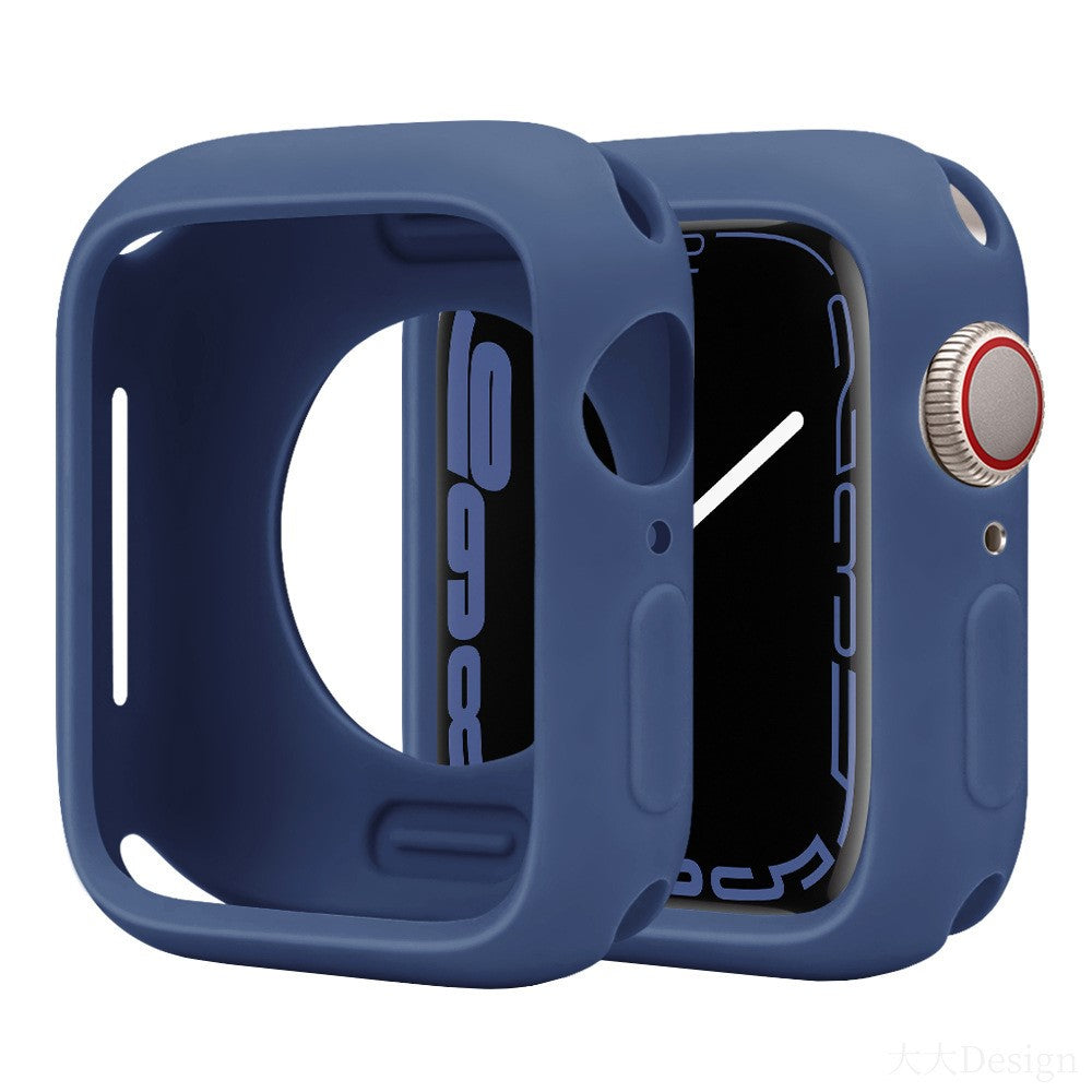Apple Watch Series 10 42mm Silicone Protective Case Candy Color Shockproof Watch Cover - Dark Navy Blue#serie_14