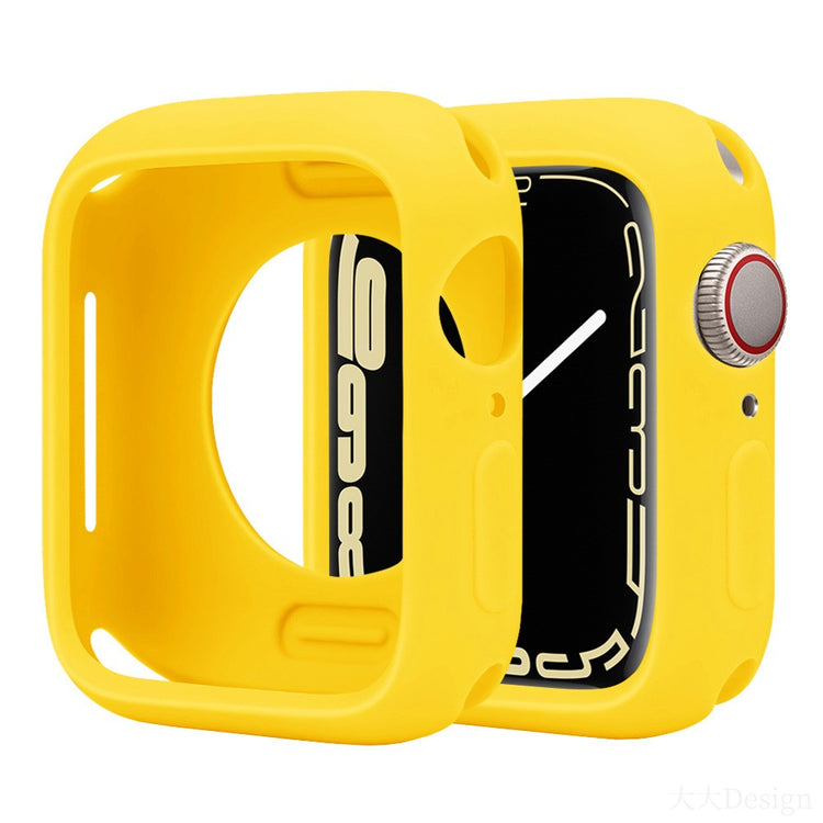Apple Watch Series 10 42mm Silicone Protective Case Candy Color Shockproof Watch Cover - Yellow#serie_15