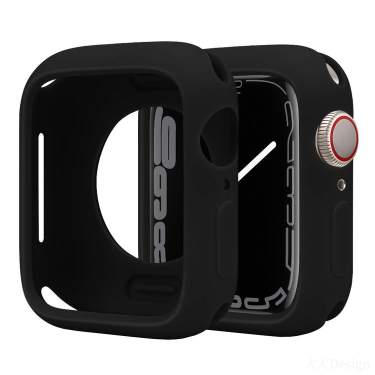Apple Watch Series 10 42mm Silicone Protective Case Candy Color Shockproof Watch Cover - Black#serie_16