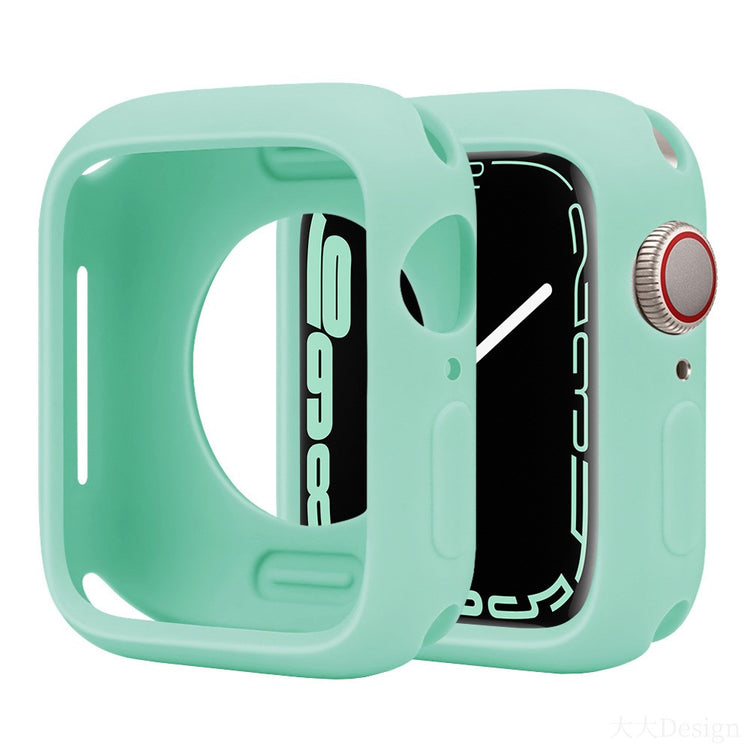 Apple Watch Series 10 42mm Silicone Protective Case Candy Color Shockproof Watch Cover - Sapphire Green#serie_26