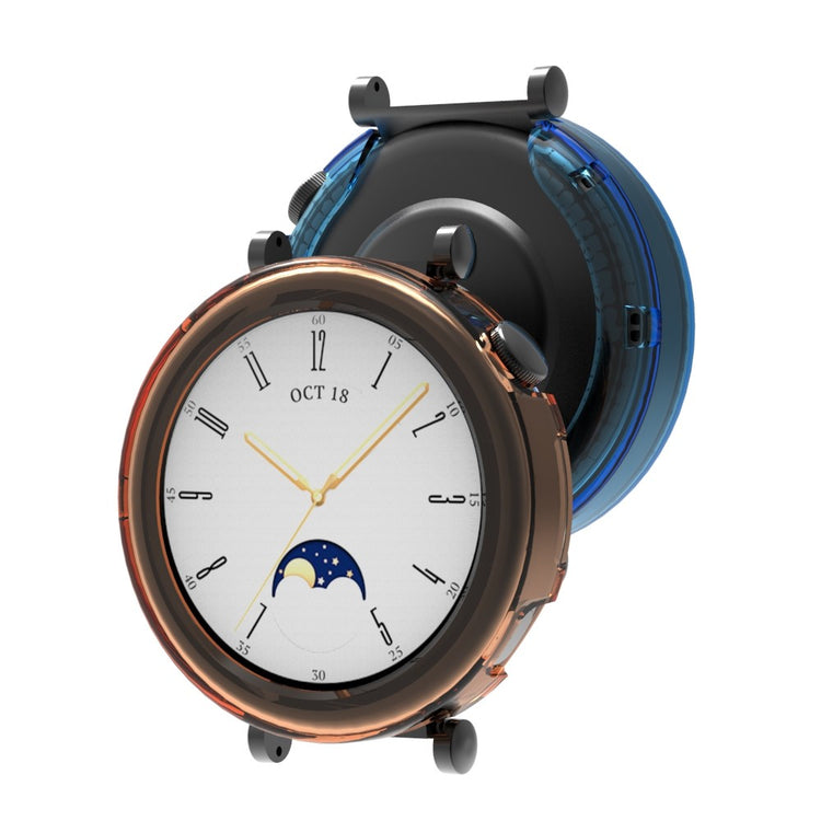 Gennemsigtig Silikone Bumper passer til Huawei Watch GT 4 41mm - Lilla#serie_2