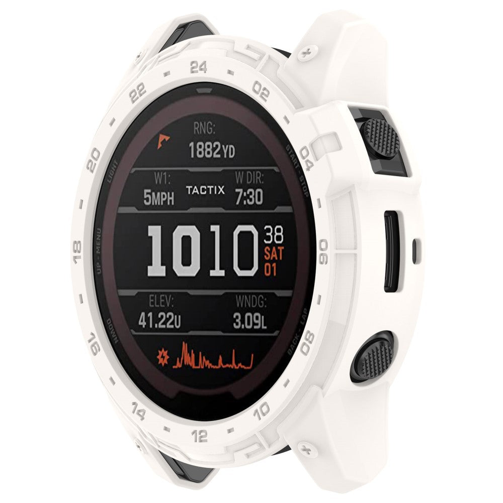 Fleksibel Silikone Bumper passer til Garmin Tactix 7 - Hvid#serie_6