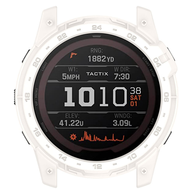 Fleksibel Silikone Bumper passer til Garmin Tactix 7 - Hvid#serie_6