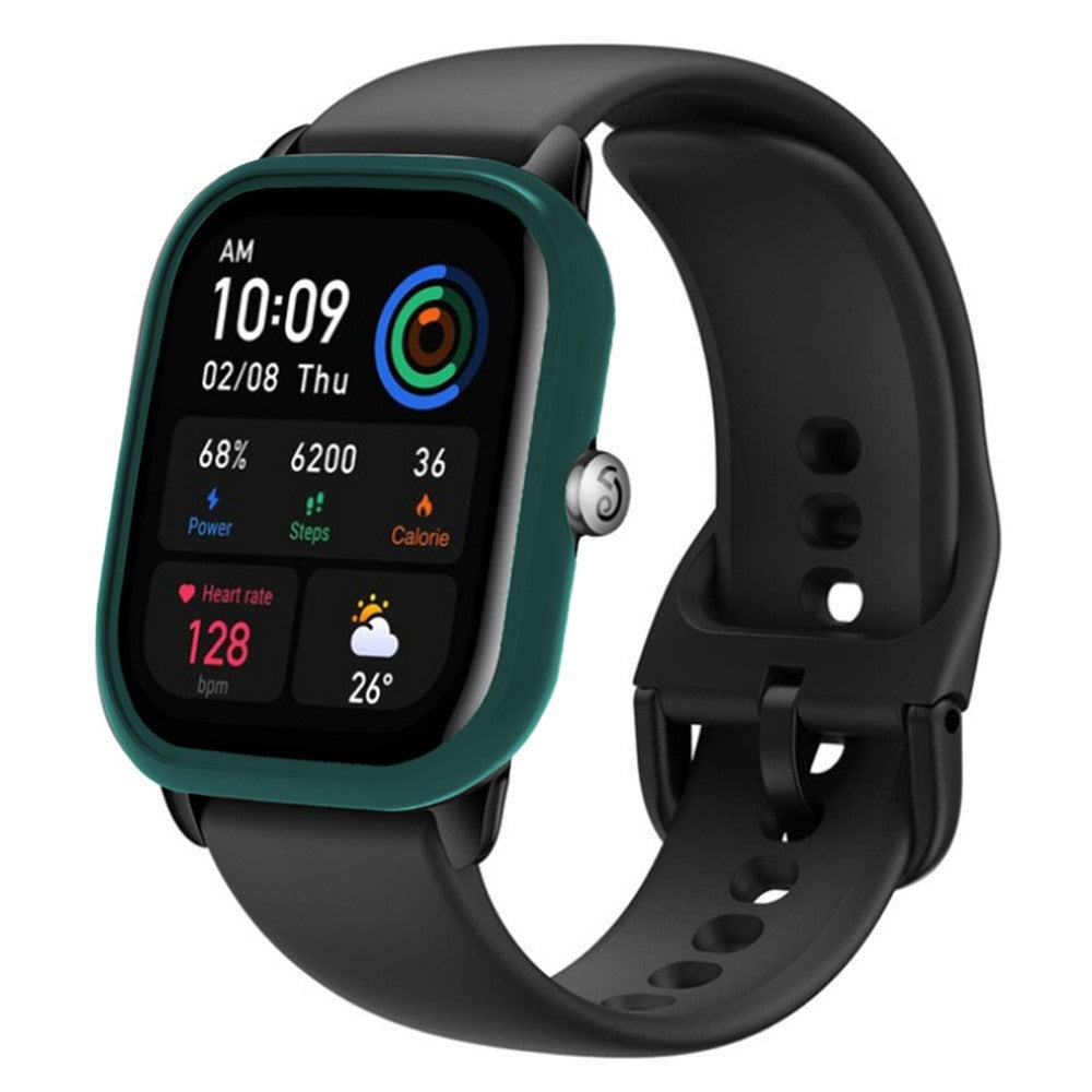 Beskyttende Silikone Bumper passer til Amazfit GTS 4 Mini - Grøn#serie_2