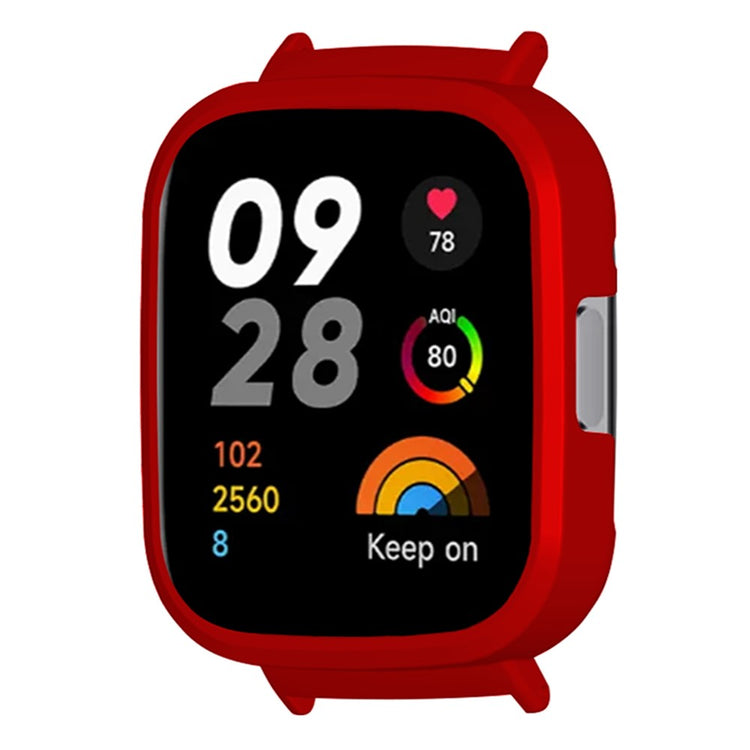 Rigtigt Fint Silikone Cover passer til Xiaomi Redmi Watch 3 - Rød#serie_2